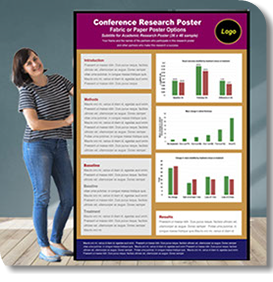 We produce fast and the cheapest Fabric and Paper Conference Research Poster